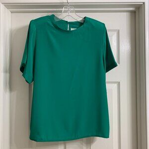 Sara Stephen Brand Women's Green Blouse, Size M (NWT)